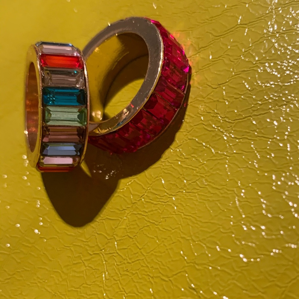 Pink and multicolor ring